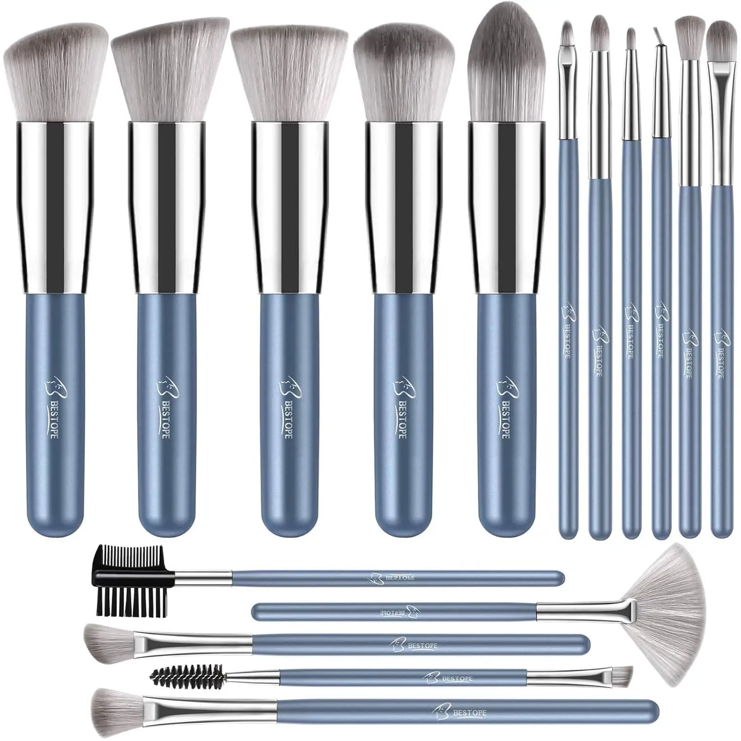 PRO Makeup Brushes Makeup Brush Set - 16 Pcs