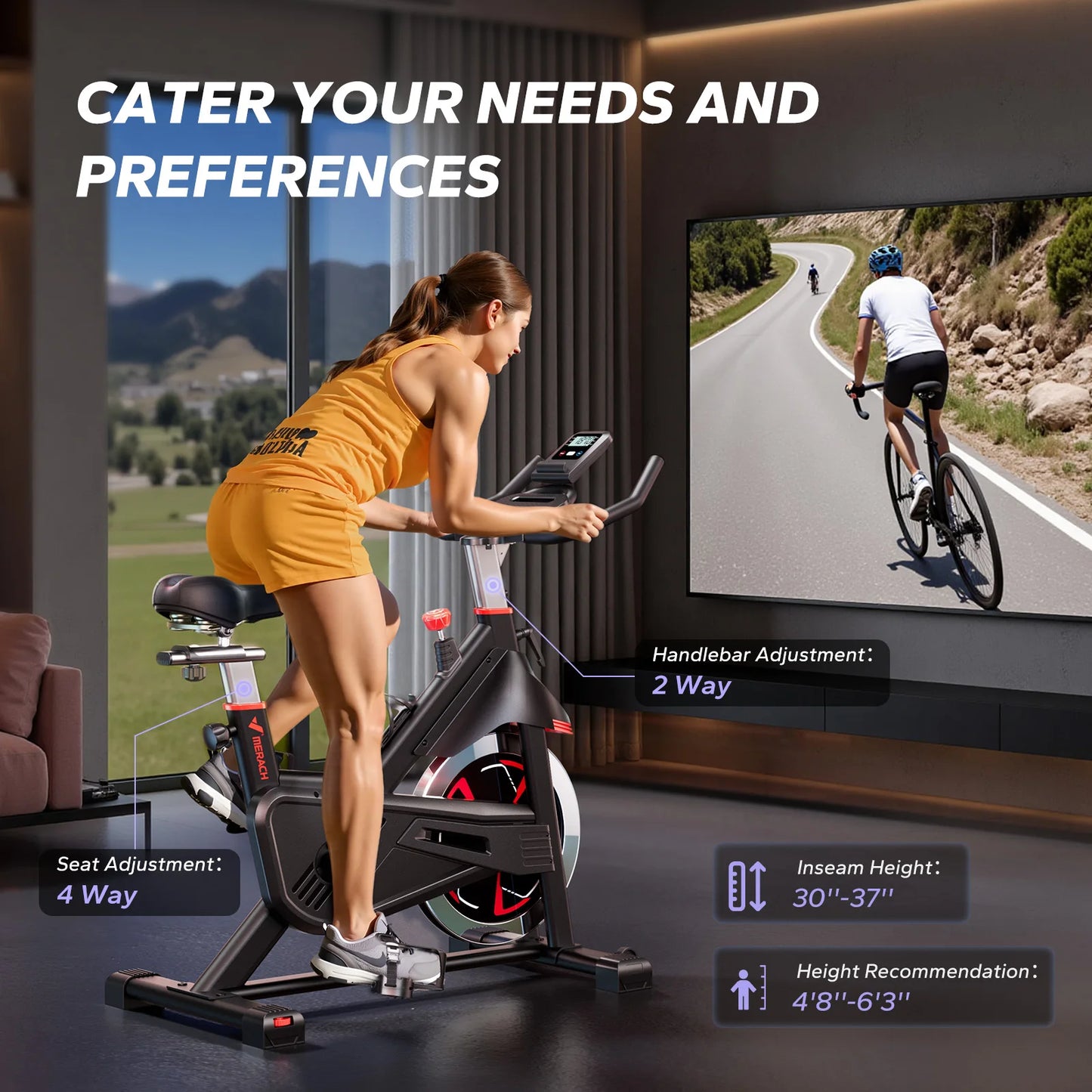Exercise Bike S38 Indoor Cycling Magnetic Resistance