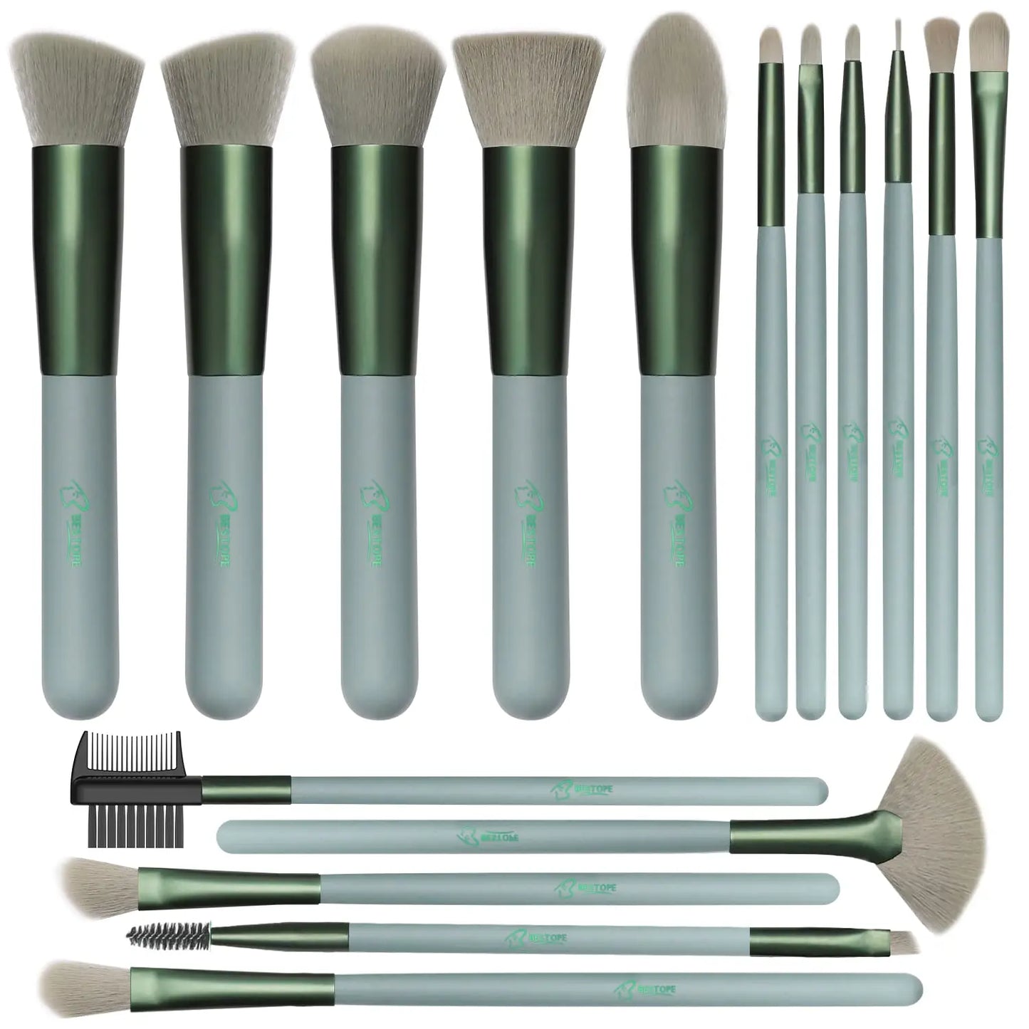 PRO Makeup Brushes Makeup Brush Set - 16 Pcs