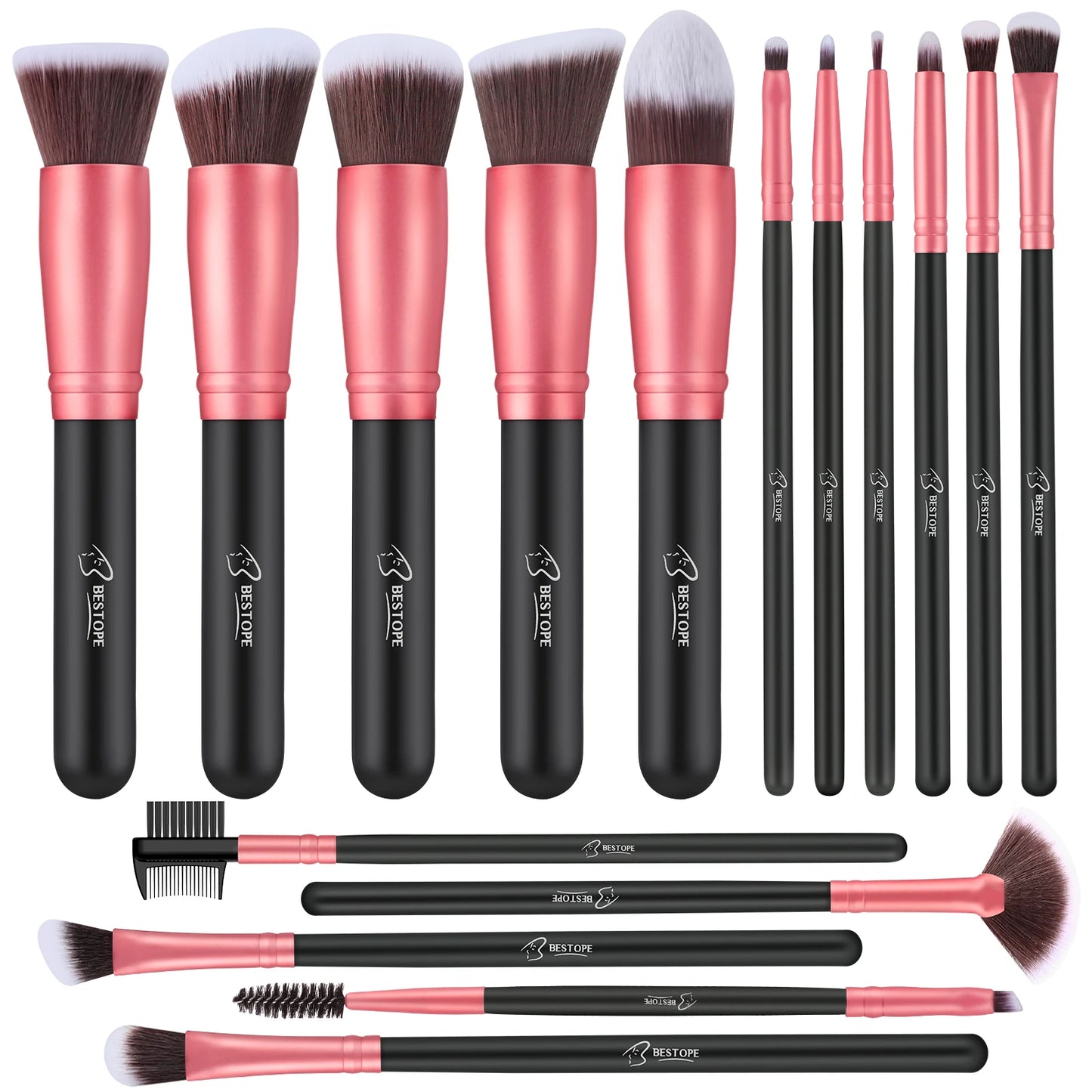 PRO Makeup Brushes Makeup Brush Set - 16 Pcs