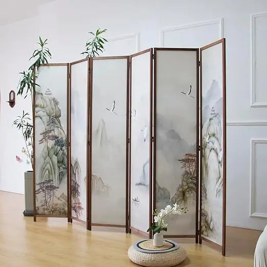 Room Divider Screen Double Faced Room Divider Folding Wall Divide