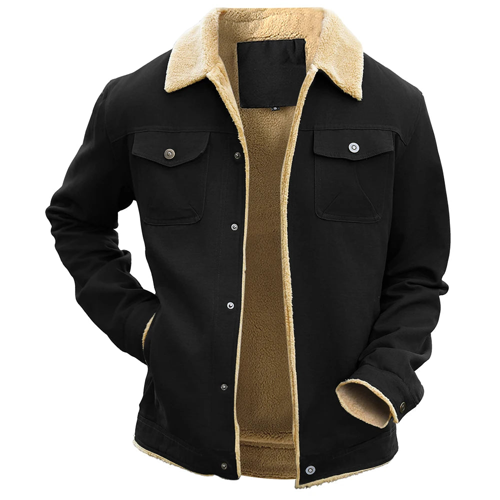 Men's Jackets Winter Warm Waterproof Fleece Lined High Quality