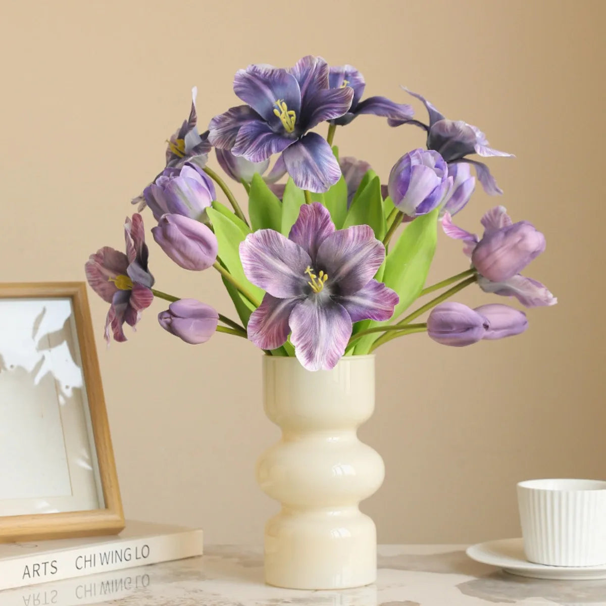 3 Bundles Tulip Artificial Flower,