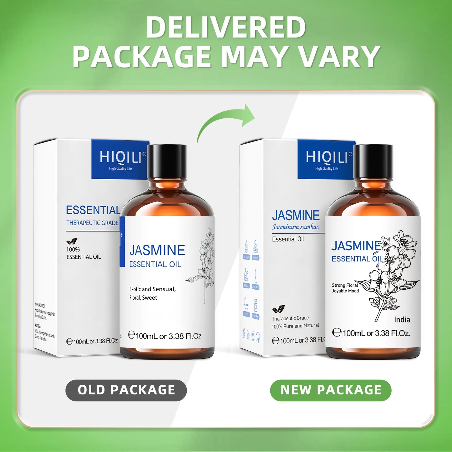 100ML Essential Oils, 100% Pure Floral Oil for Diffuser, Humidifier, Massage,
