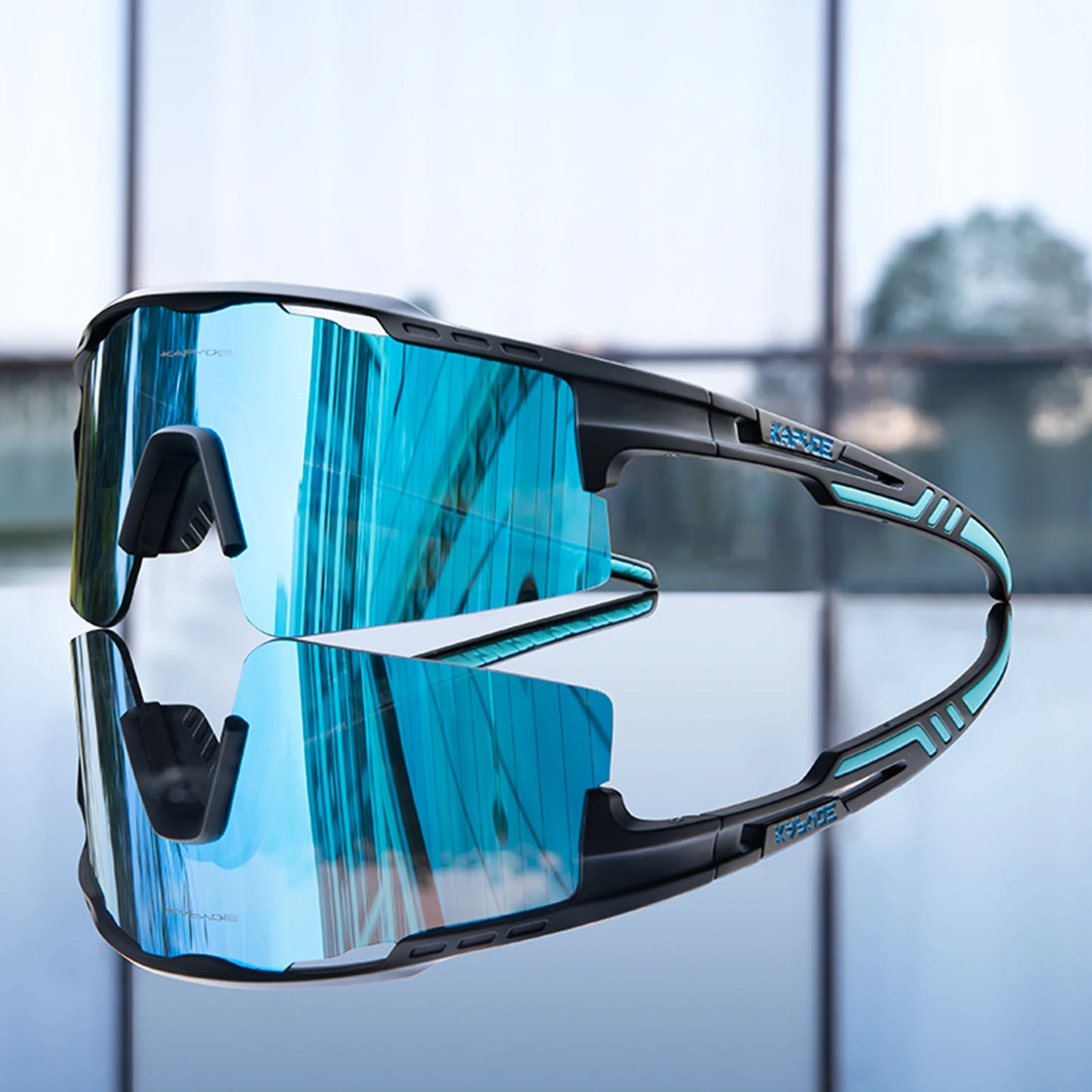 Cycling Sunglasses UV400 Cycling Glasses Polarized Built-in Myopia Frame