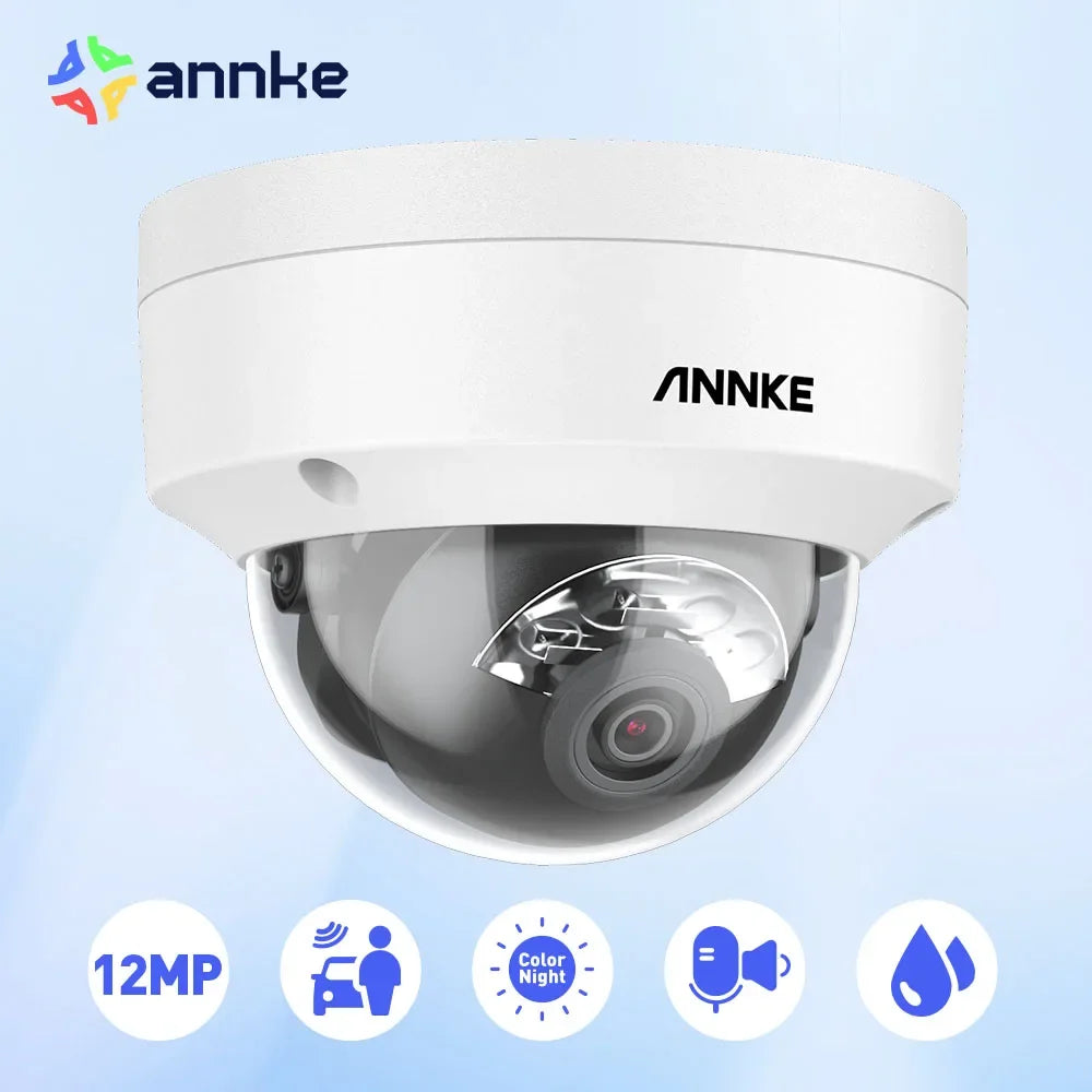 12MP Ultra HD PoE IP Security Camera Smart Dual Light Network Built-in Mic