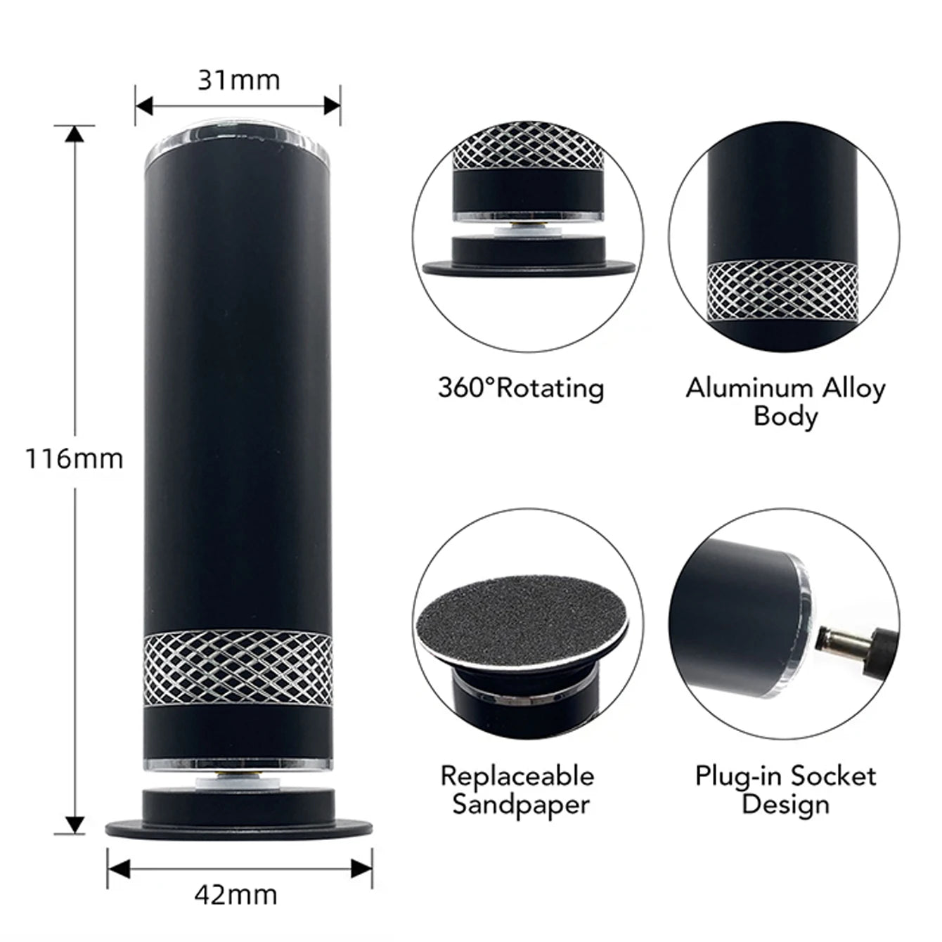 Electric Callus Remover with Speed Controller