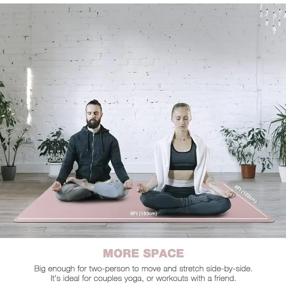 Large Yoga for Men and Women Mat Extra Thick Durable Mat