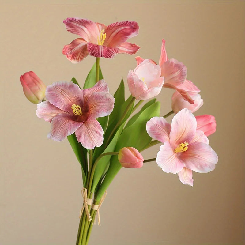 3 Bundles Tulip Artificial Flower,