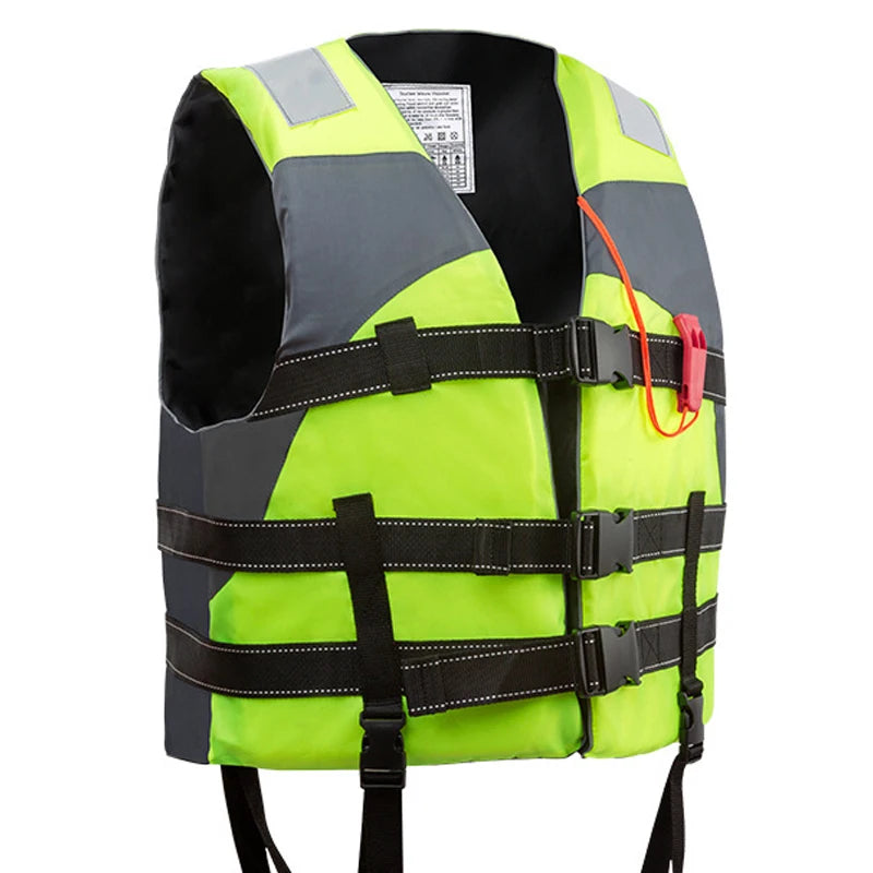 Life Vest with Whistle for Adults, Polyester Safety Gear