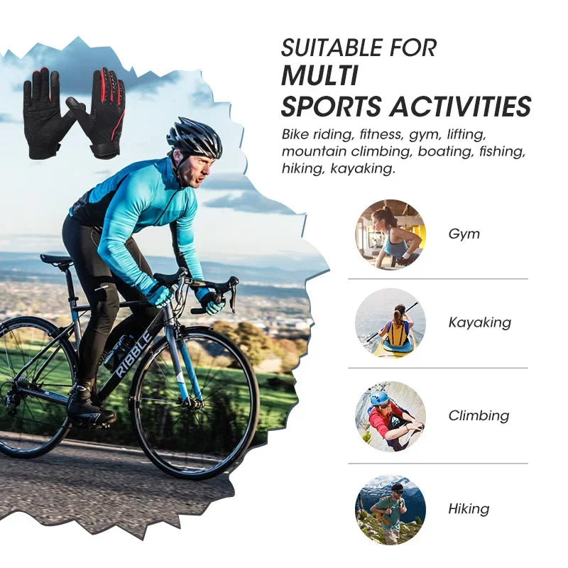 Cycling Gloves Men Summer Full Finger
