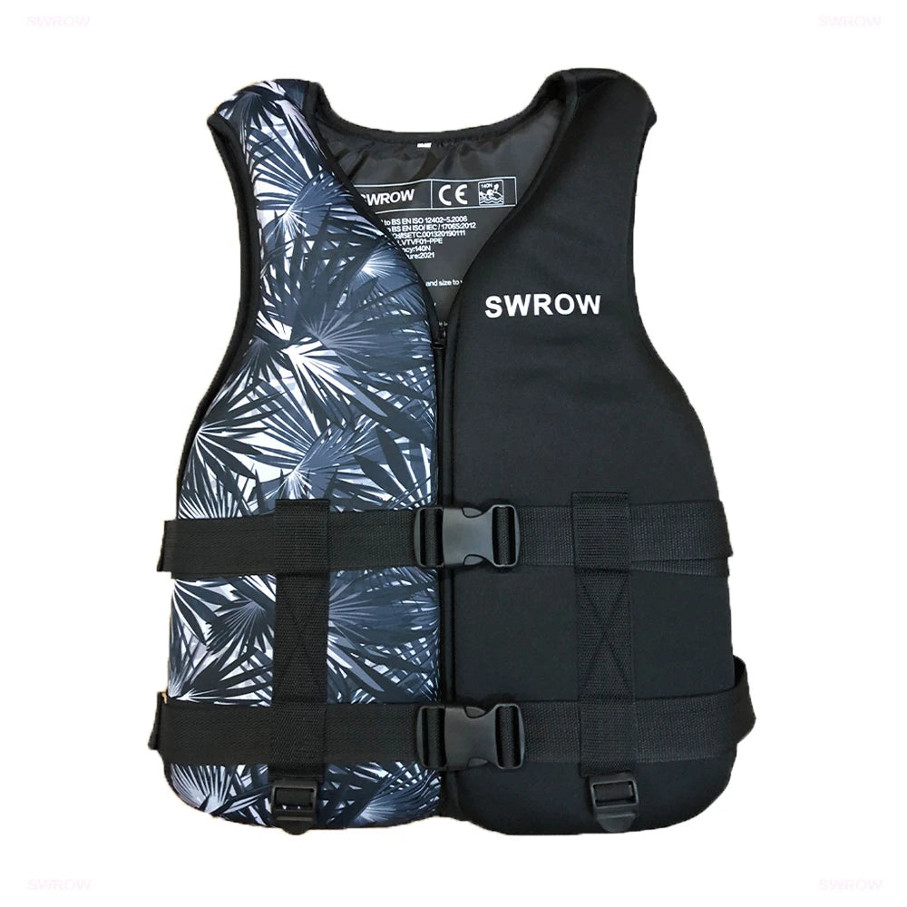 Portable fashion adult children's life jacket neoprene swimming life jacket