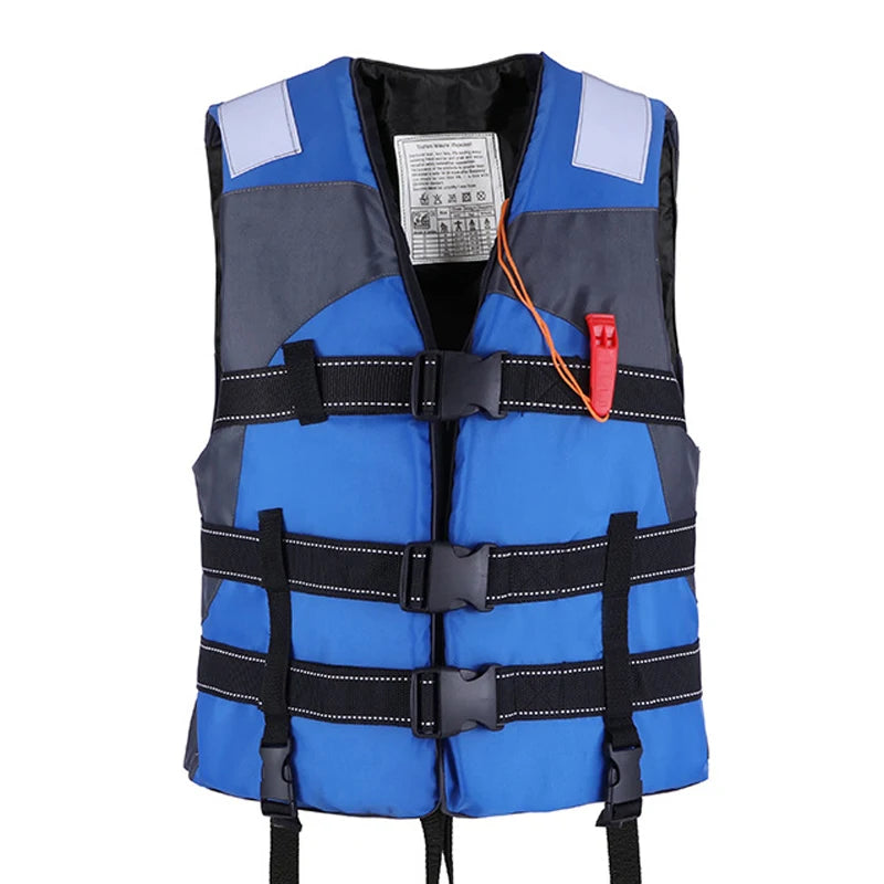 Life Vest with Whistle for Adults, Polyester Safety Gear