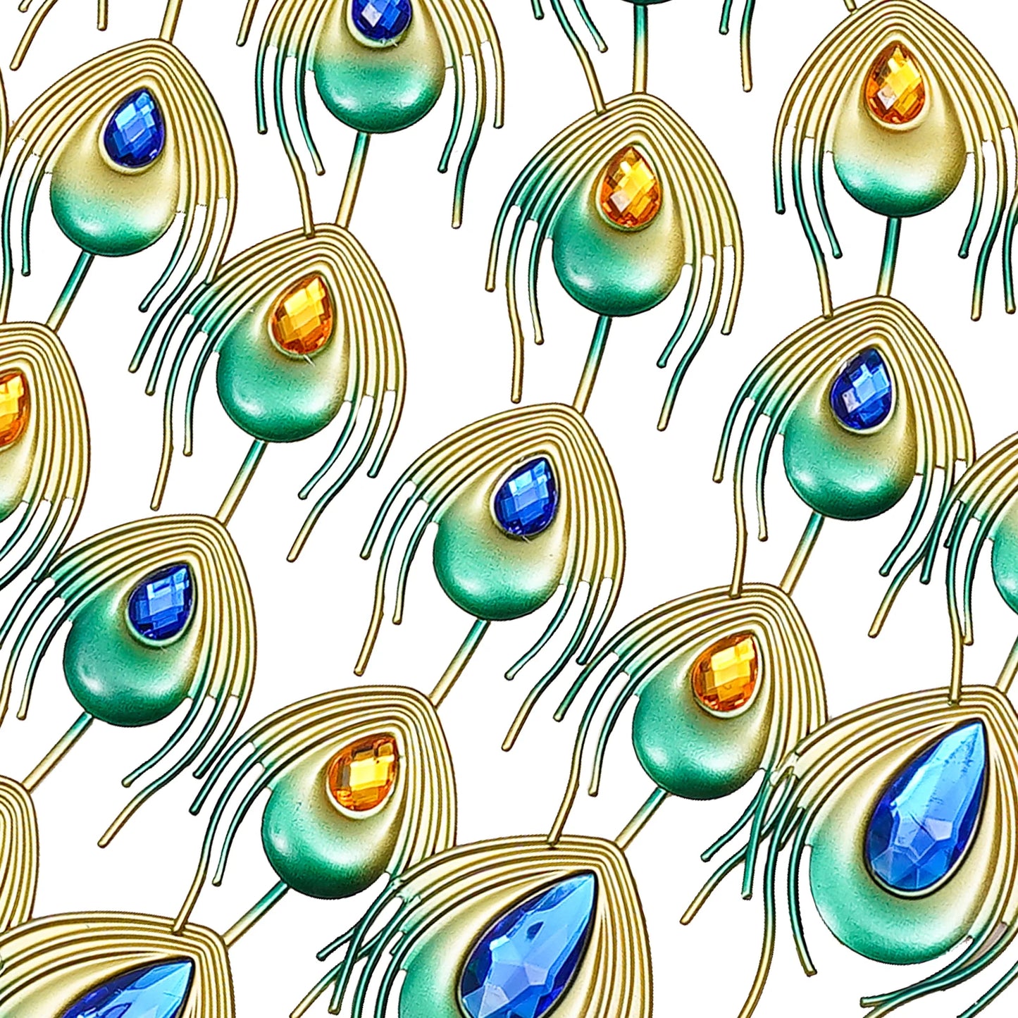 3D European Style Peacock Hanging Clock Wall-mounted Wall Clock Modern Decorative