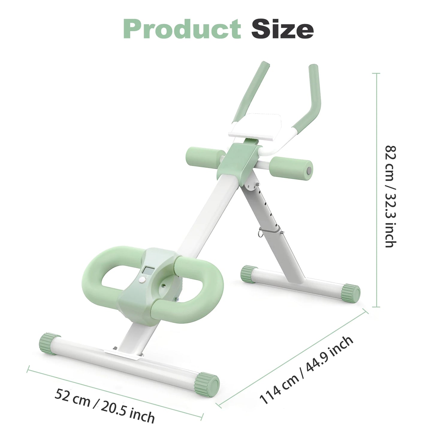 Ab Workout Machine Abdominal Adjustable Folding Crunch Trainer Core Machine