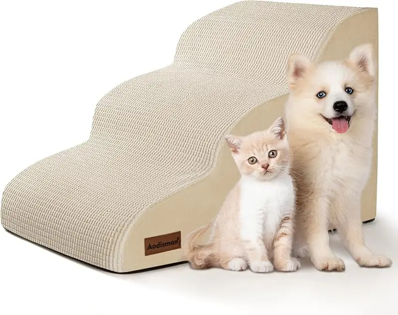 Pet Stairs for Large Dog Cat High Density Soft Foam Small Dog Ramp Ladder