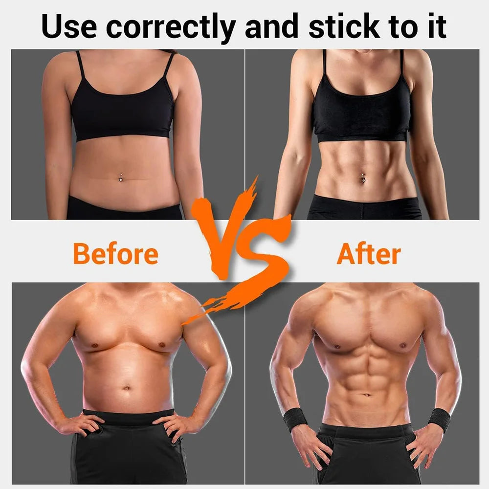 Muscle Toner Smart Abdominal Toning Belt EMS Muscle Stimulator Ab Trainer Massager Weight Loss Fitness Equipment