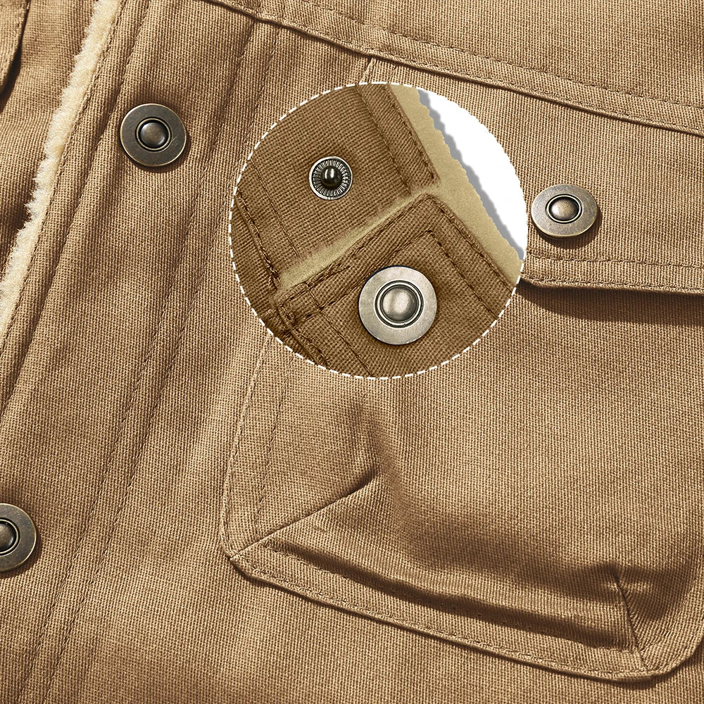 Men's Jackets Winter Warm Waterproof Fleece Lined High Quality