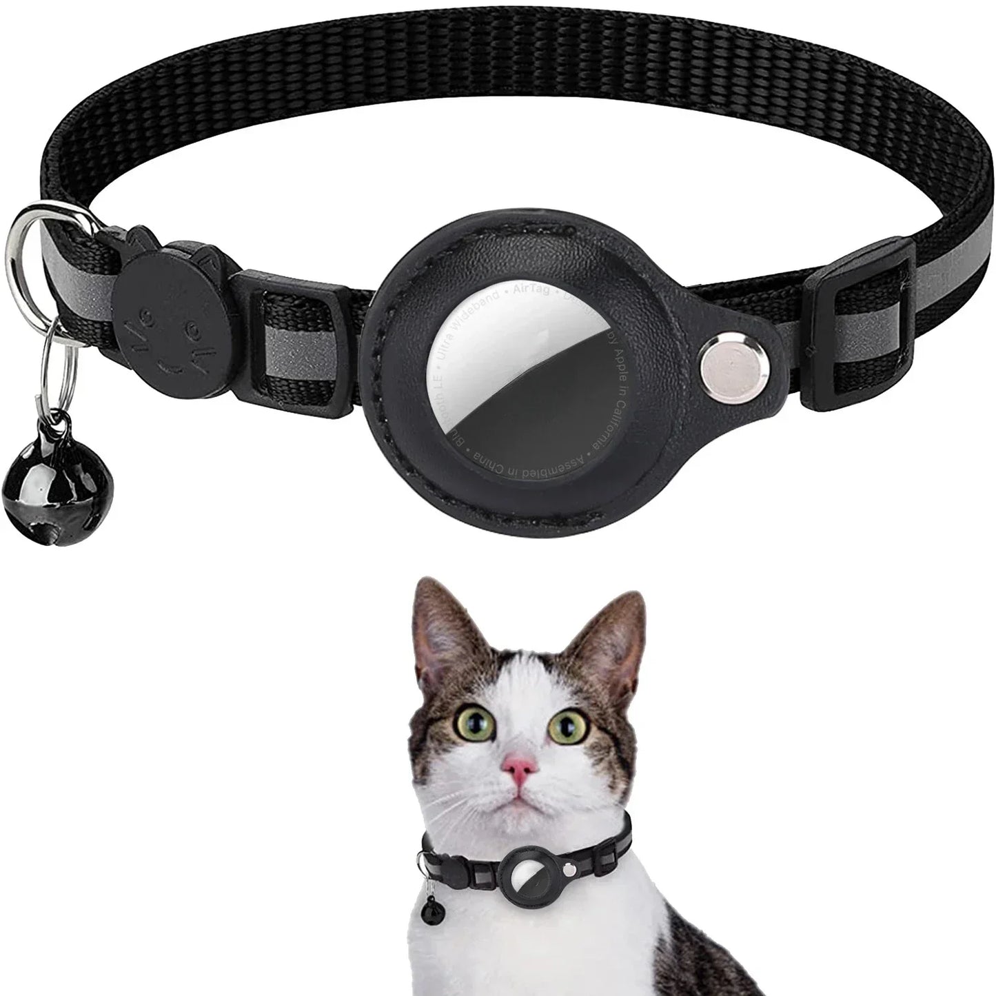 Cat Positioning Collar Protective Case Reflective Bell Anti Loss Cat Collar