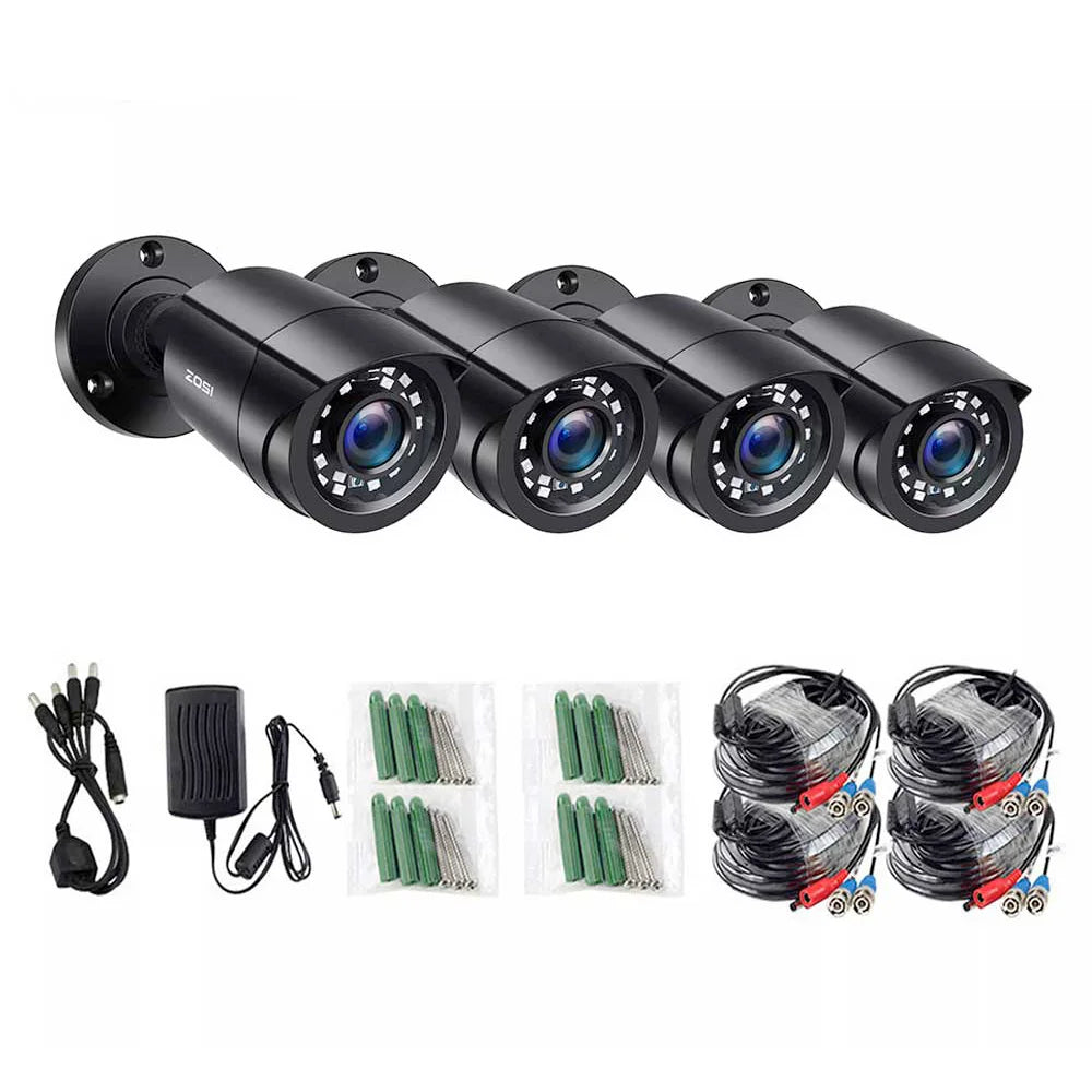 1080P 4 Pack HD TVI Security Cameras Outdoor Indoor