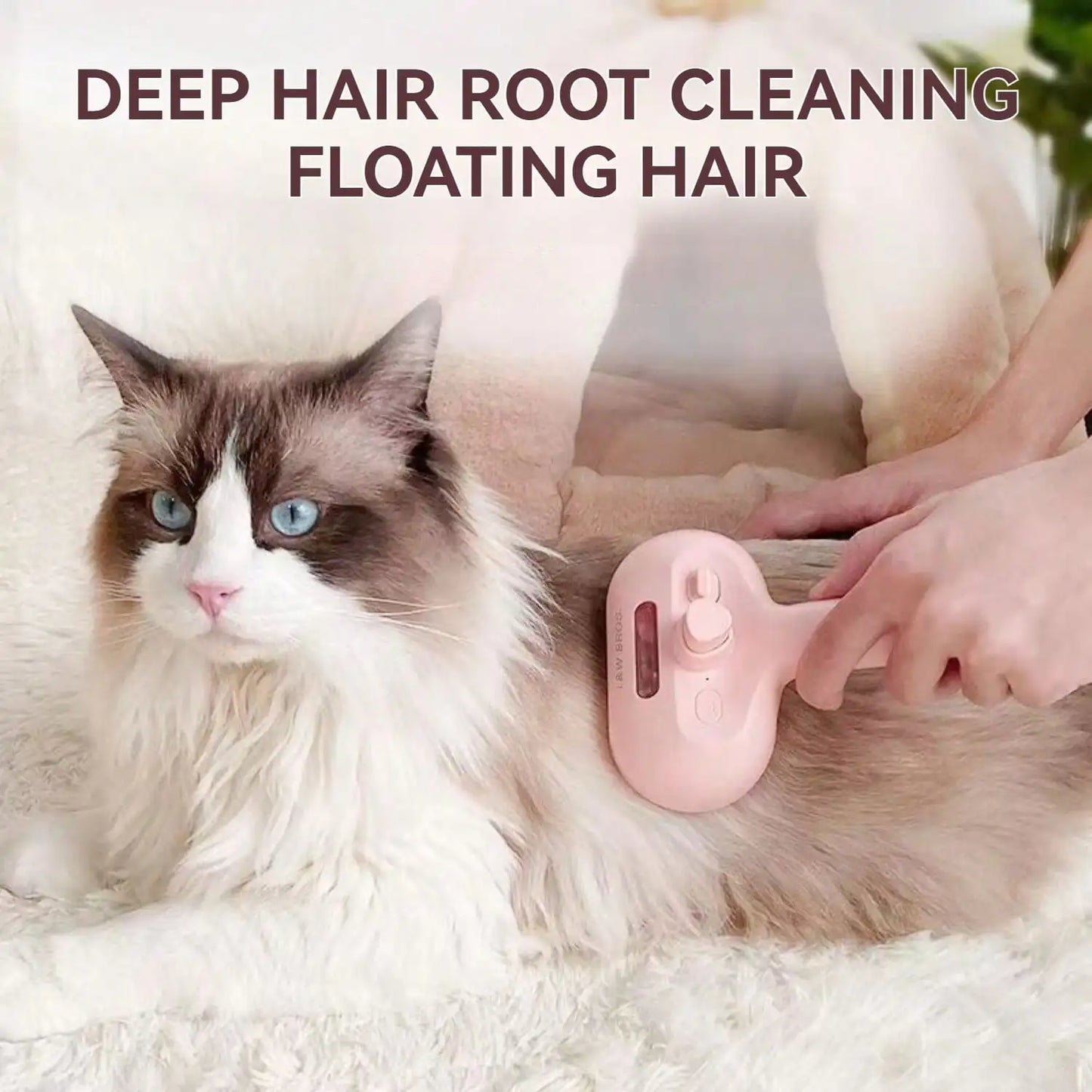 Cat Steam Brush, Spray Cat Brush, Pet Spray Hair Removal Comb for Shedding and Grooming,