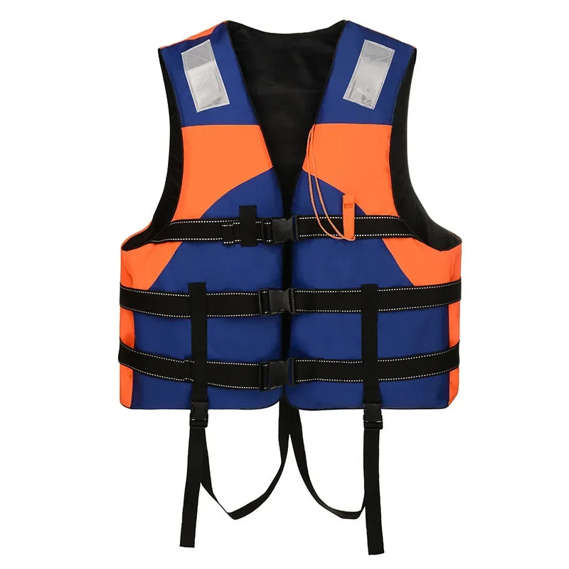 Life Vest with Whistle for Adults, Polyester Safety Gear
