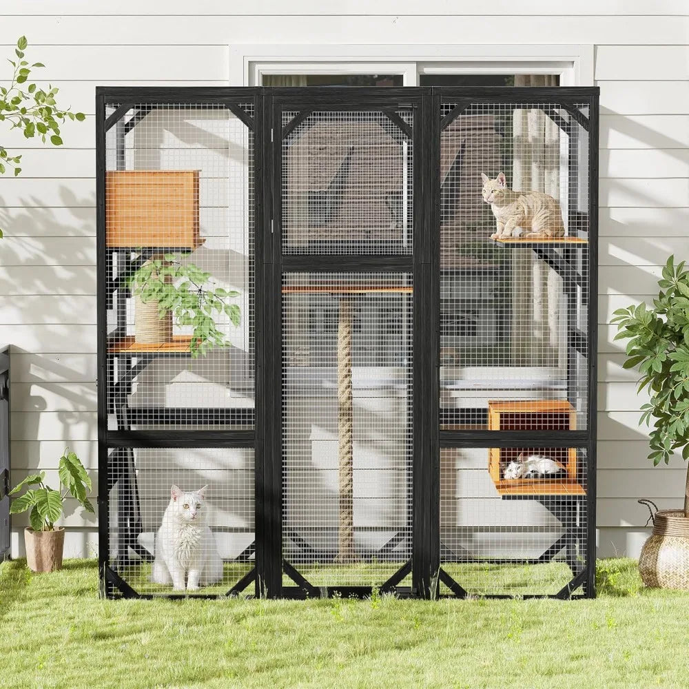Large Cat Cage, Outdoor Indoor Catio Enclosure,