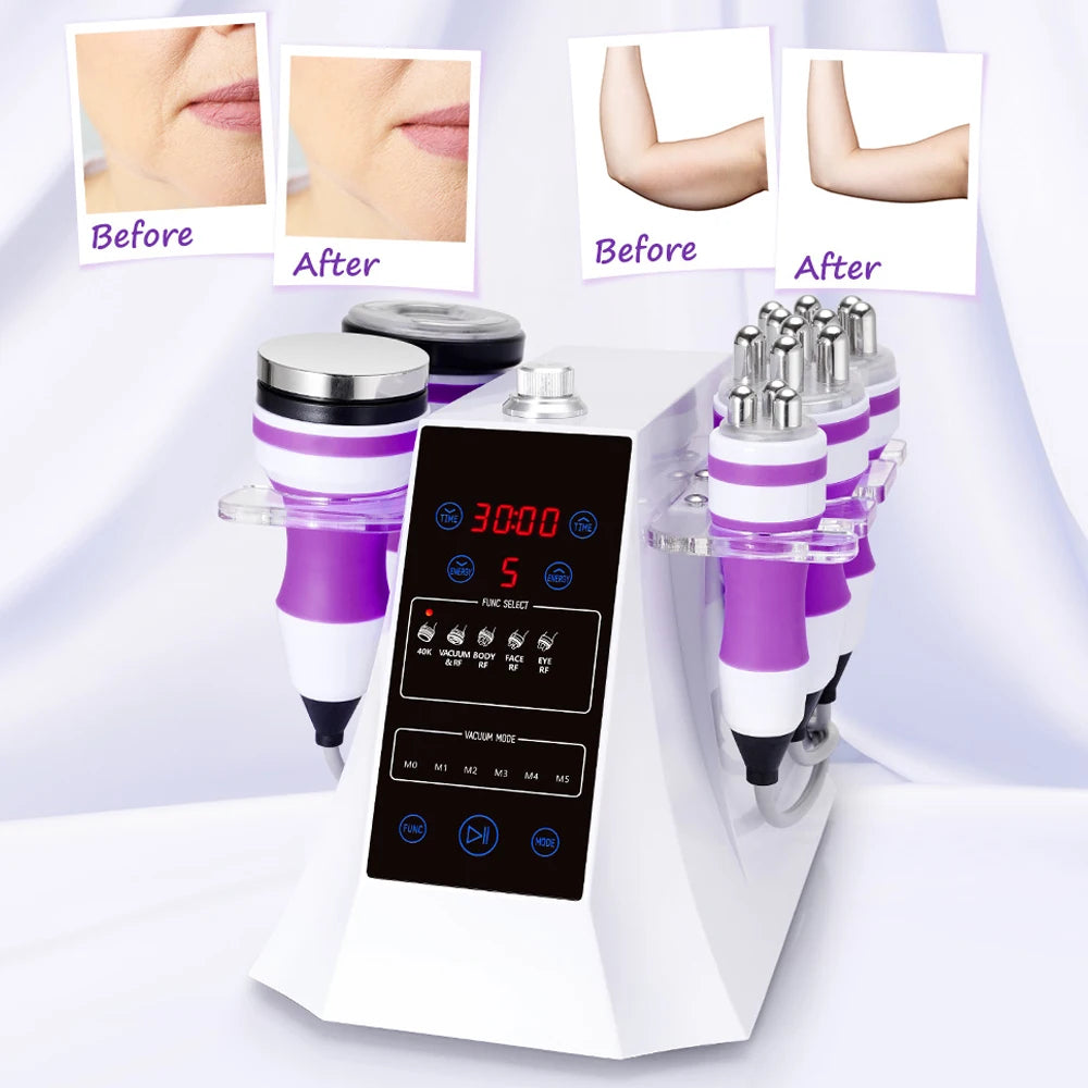 5 in 1 Ultrasonic 40K Cavitation Vacuum Fat Loss Body Shaping Machine