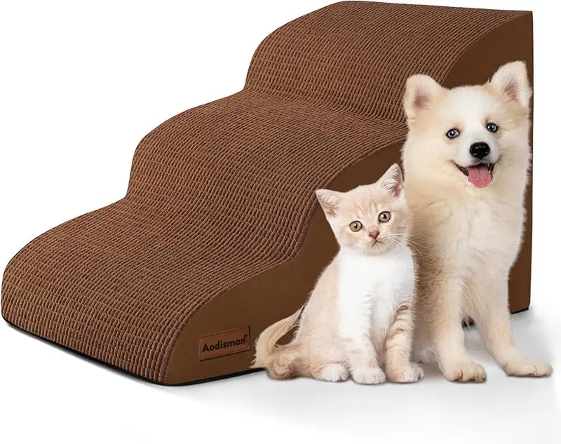 Pet Stairs for Large Dog Cat High Density Soft Foam Small Dog Ramp Ladder