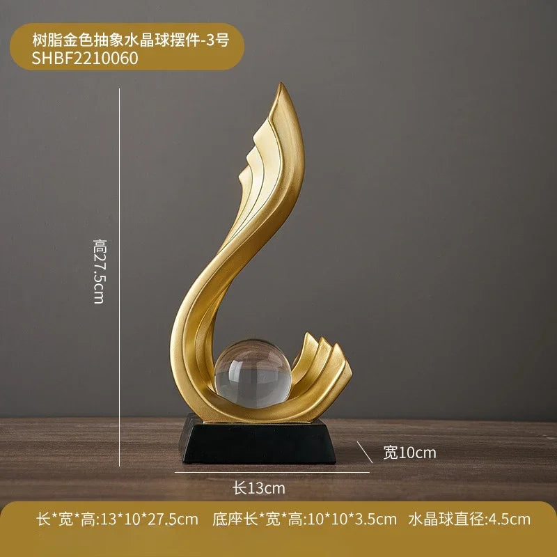 Light Luxury Crafts Home Furnishing Offices Living Rooms TV Cabinets Foyer Decorations