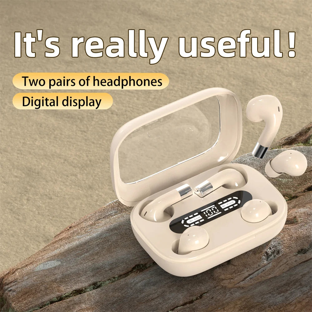 Dual Set Wireless Bluetooth Earbuds Gaming Music Sports HD Audio