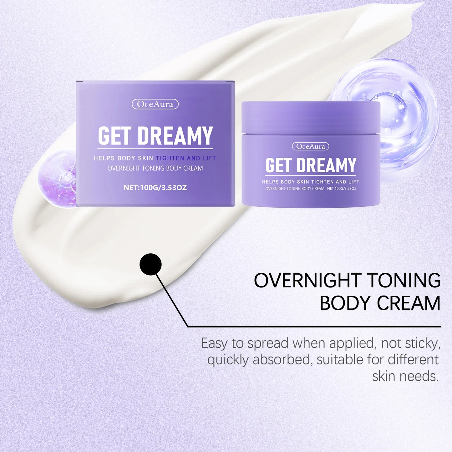Oceaura Body Shaping Cream Lasting Moisturize Enhance Skin Elasticity Reduce Sagging Lifting Softening Slimming Body Cream