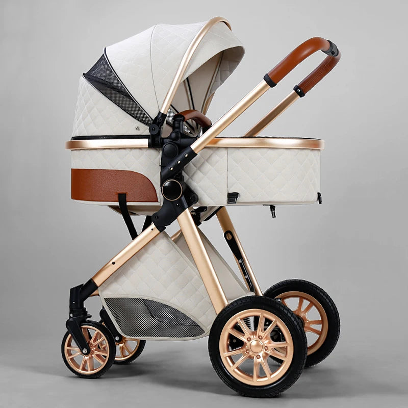 Luxury Baby Stroller 3 in 1 High Landscape Baby Cart Model BWSV9A
