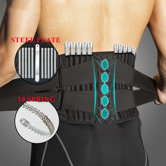Medical Back Brace Waist Trainer Belt Spine Support Men Women Breathable Lumbar Corset Orthopedic