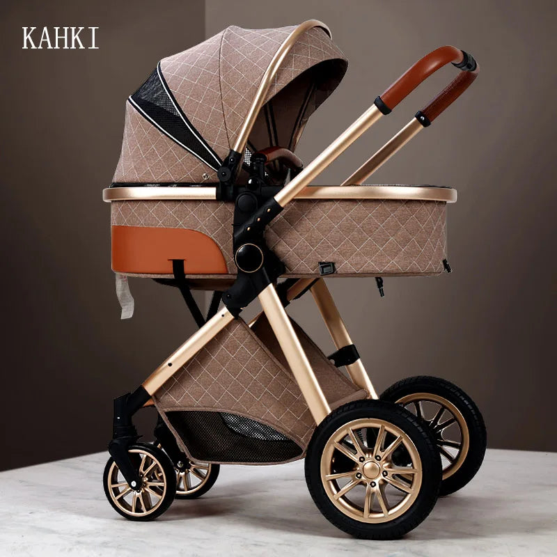 Luxury Baby Stroller 3 in 1 High Landscape Baby Cart Model BWSV9A