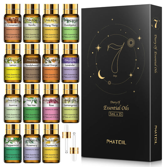 15pcs Essential Oils Set Natural Plant Aroma