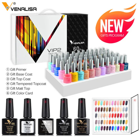 New 36/60 Fashion Color Venalisa Gel Polish Varnish Color Gel Polish For Nail Art Design