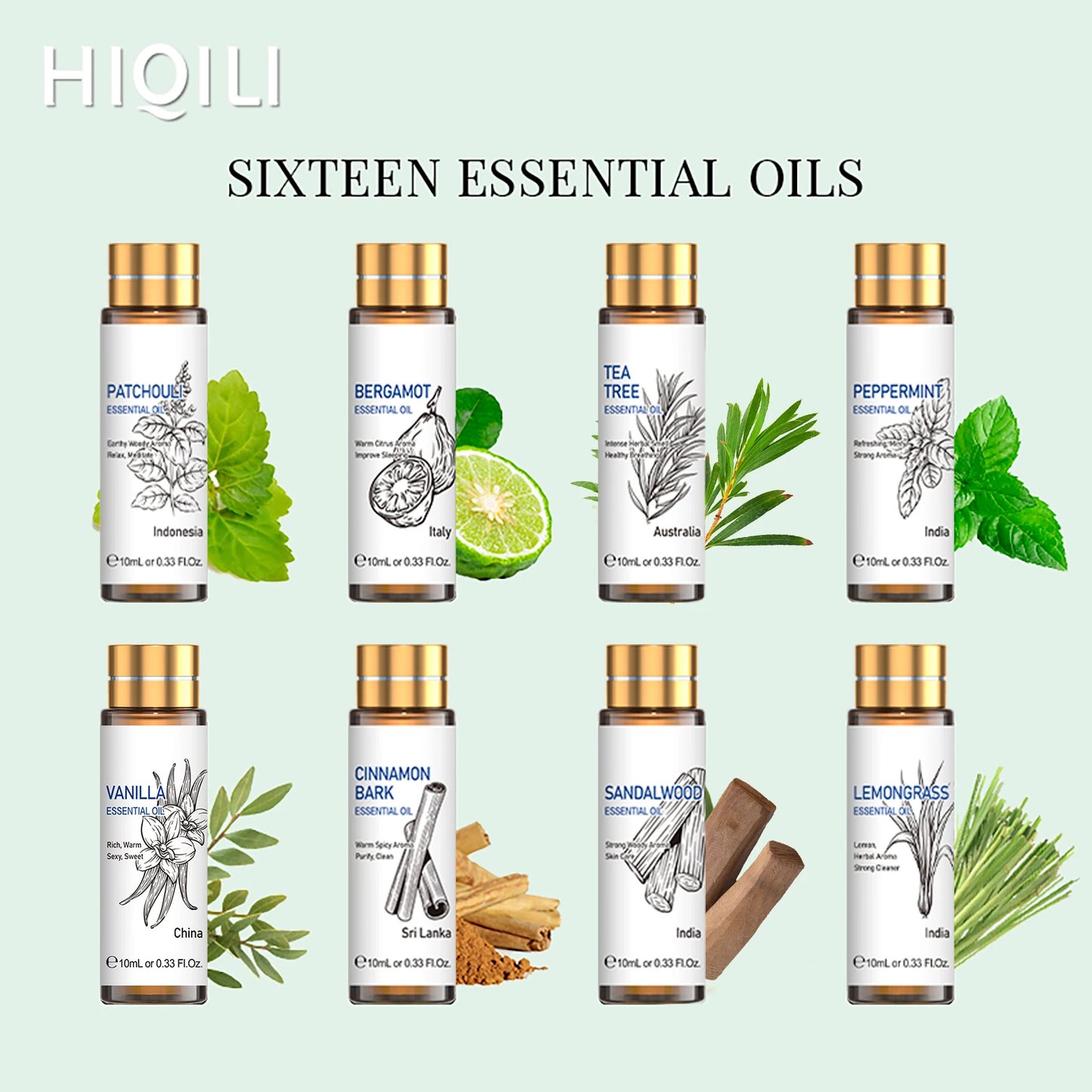 16 PCS 10ML Essential Oils Set,
