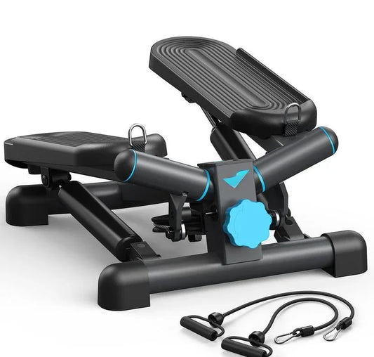 Mini Stepper for Exercise,Twist Stair Stepper,Stepper Exercise Equipment with Resistance Bands for Full Body Workout at Home