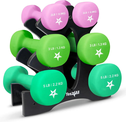 Coated Dumbbell Hand Weight Sets