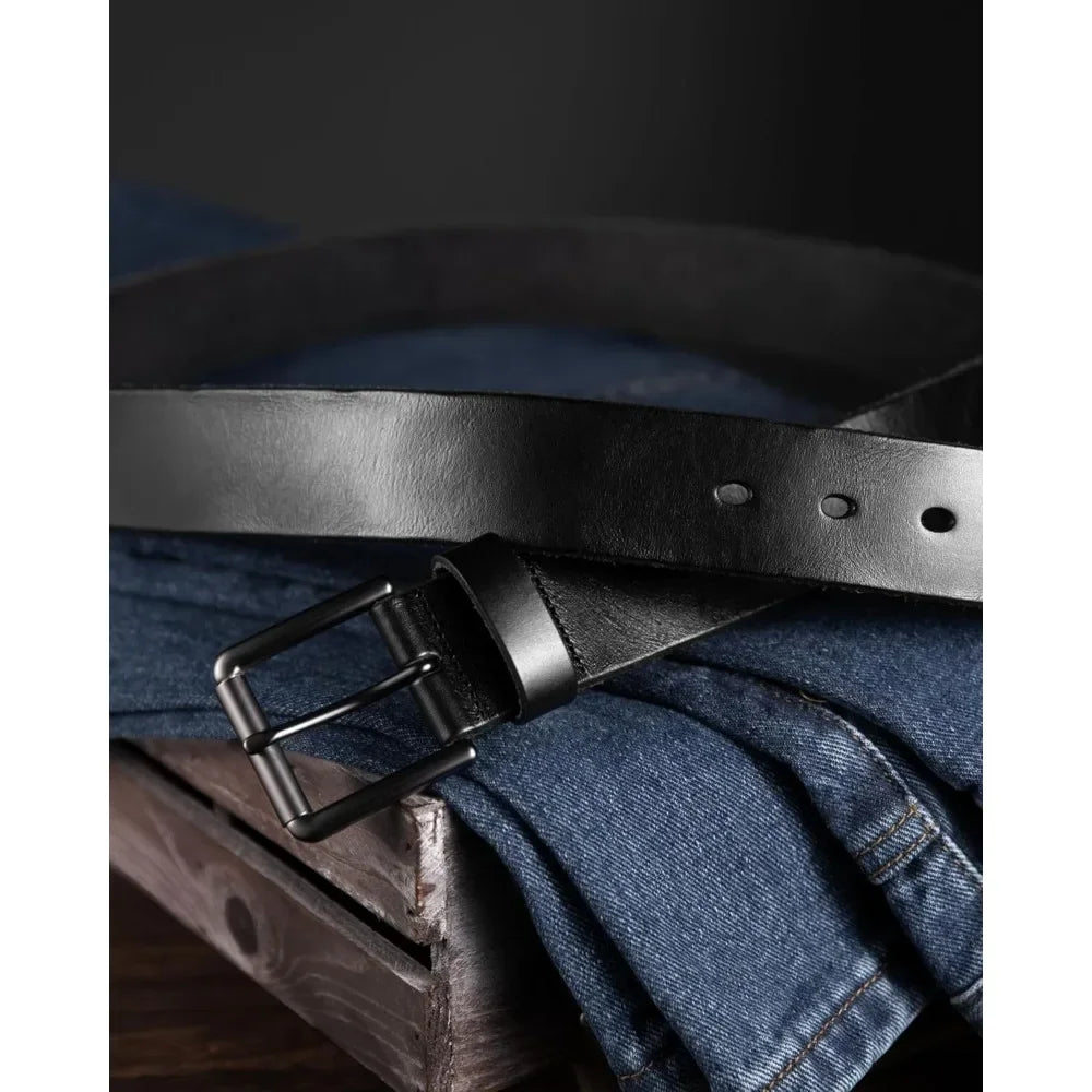 Mens Belts Casual with Genuine Leather -