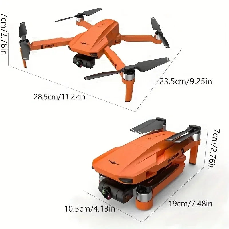 4K HD GPS Drone with Dual Camera 2-Axis  , Foldable Quadcopter Toy for Adults and Kids