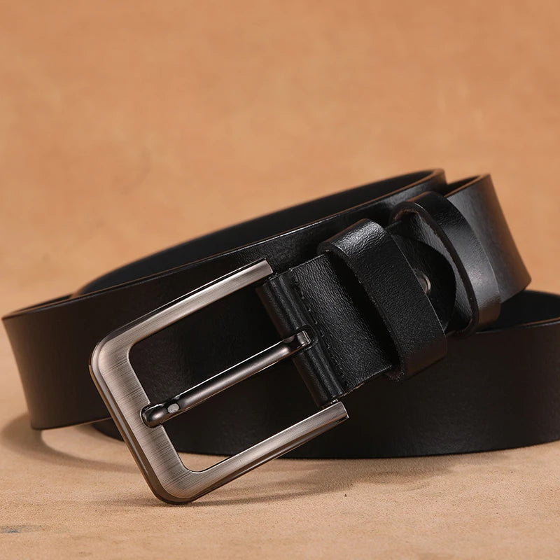 110 120 130 140 150 160 170cm Plus Size Men Belts High Quality Genuine Leather LONG Large Pin Buckle