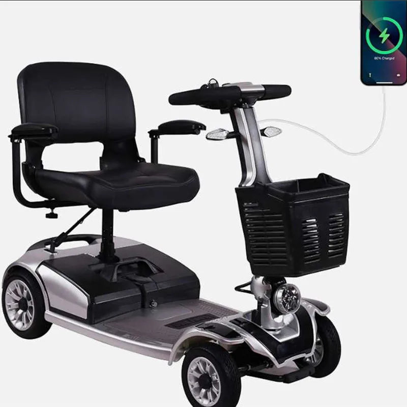 4Wheels Mobility Scooter 180W/250W 24V 12Ah/20Ah Disabled Elderly Portable