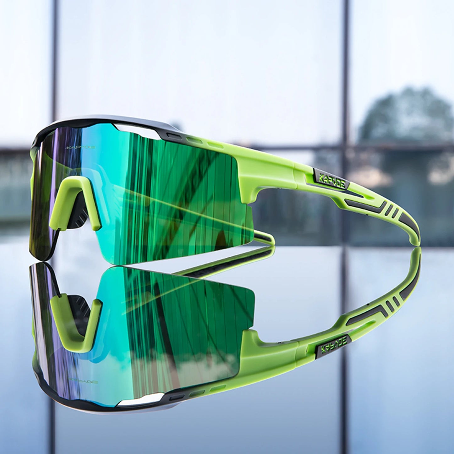 Cycling Sunglasses UV400 Cycling Glasses Polarized Built-in Myopia Frame