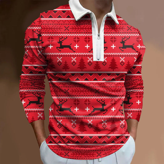 T Shirt Yarn Mens Christmas Leisure Comfortable 3D Digital Printing Holiday