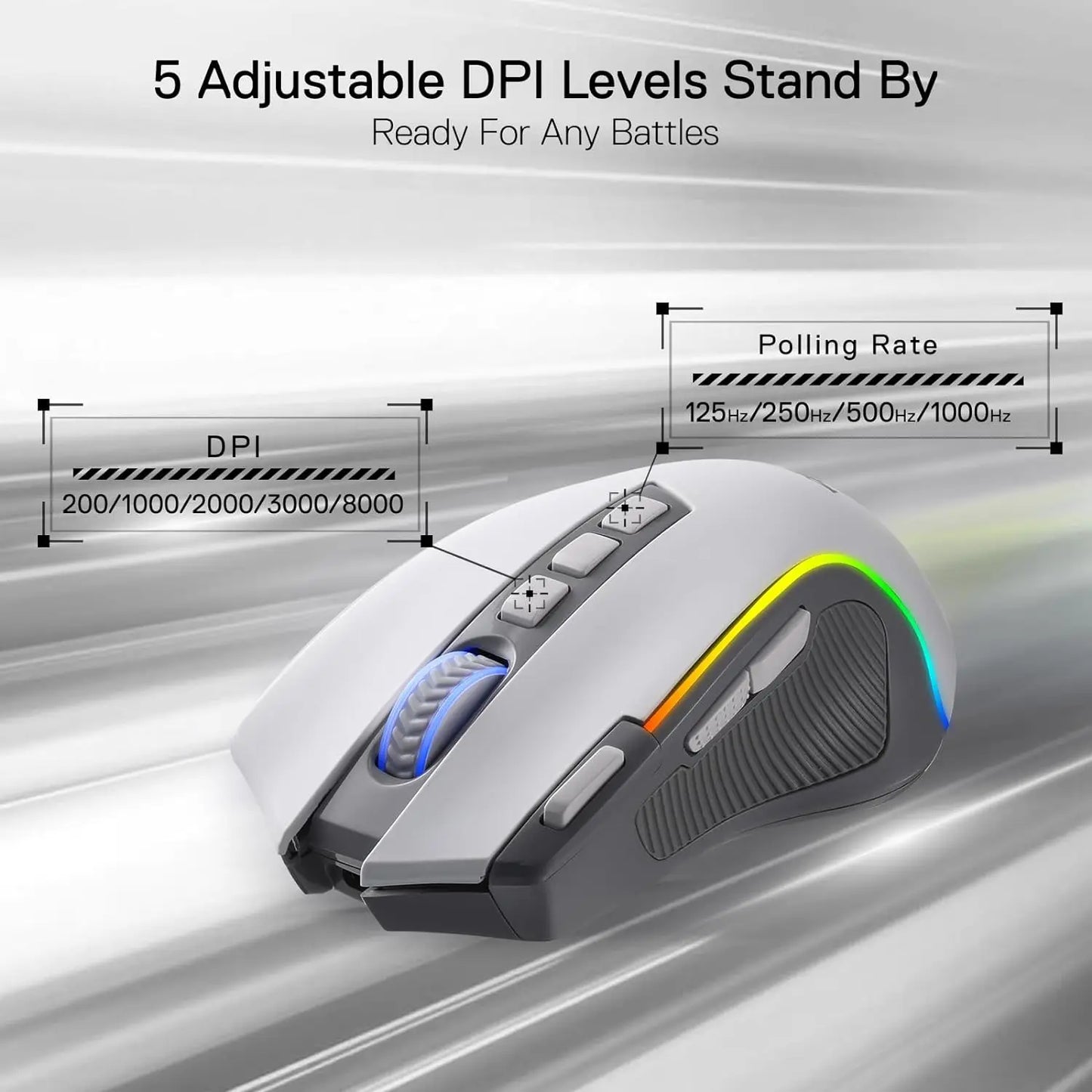 PRO RGB BT 2.4G Gaming Gamer Mouse,