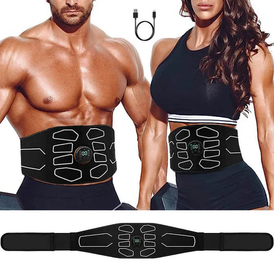 Abdominal Trainer Belt Muscle Stimulator Toner Waist Belly Workout Massager