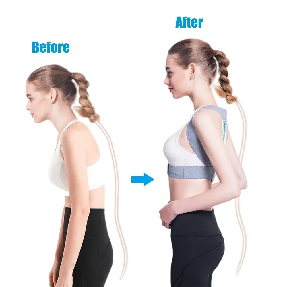 Lumbar Spine Posture Corrector Back Brace Clavicle Support Straight Strap Shoulder