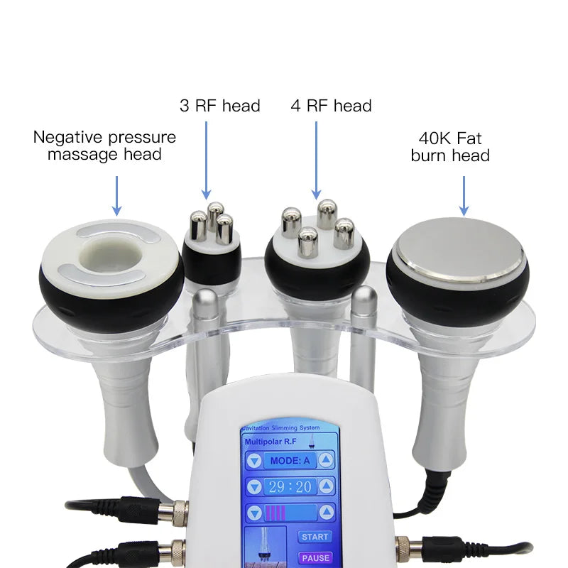 4 In 1 40k Cavitation Weight Loss Massager Body Vacuum Firming Skin Anti Aging Face Lift Ultrasonic Smoothing Skin